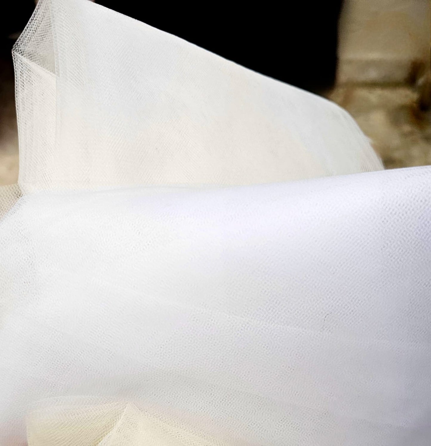 Anticipo Mantilla Corte Tradicional con Encaje S | Longitud Catedral, Hecha a Mano por Cecy M