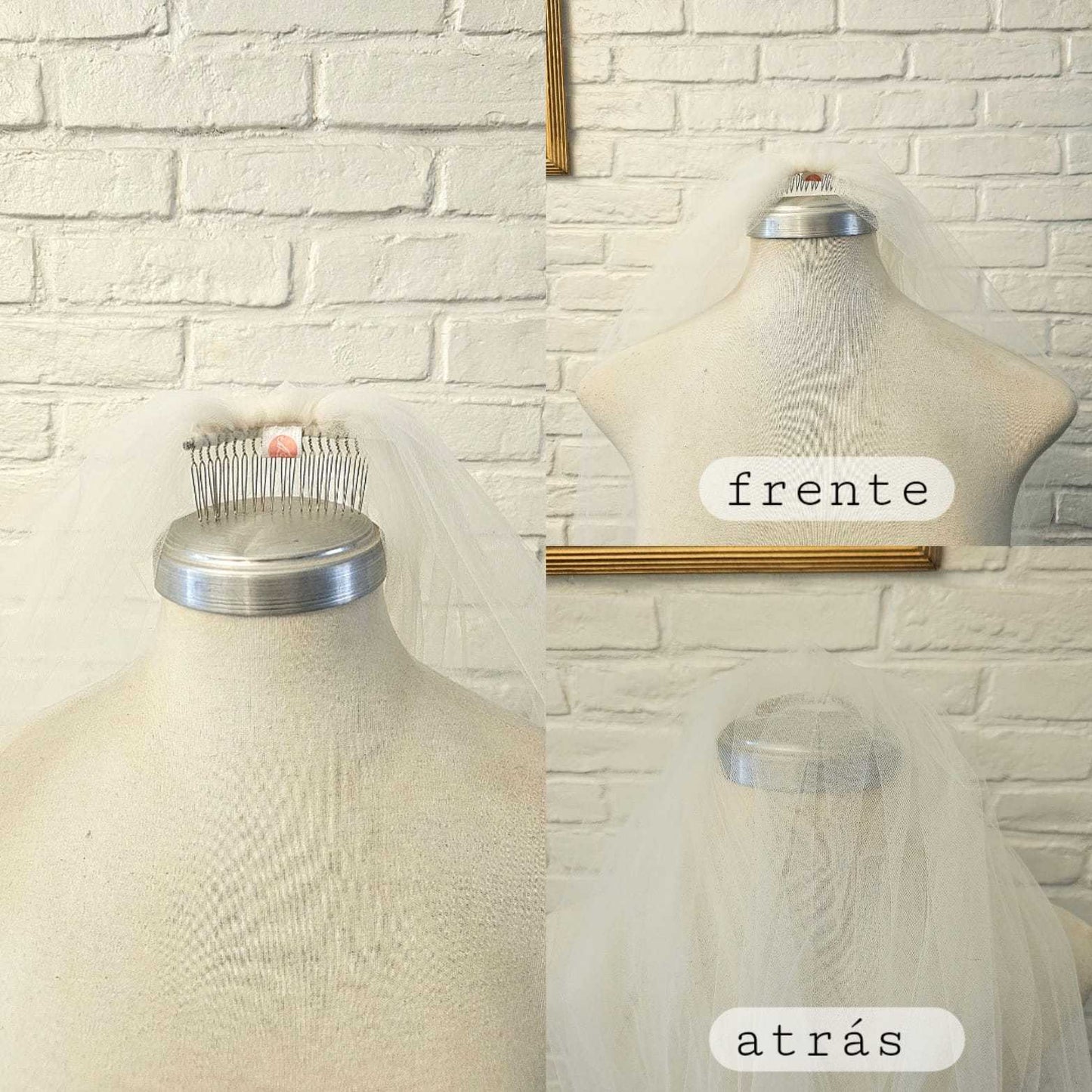 Anticipo Mantilla Encaje M | Corte Tradicional | Longitud Catedral $4,180 mxn