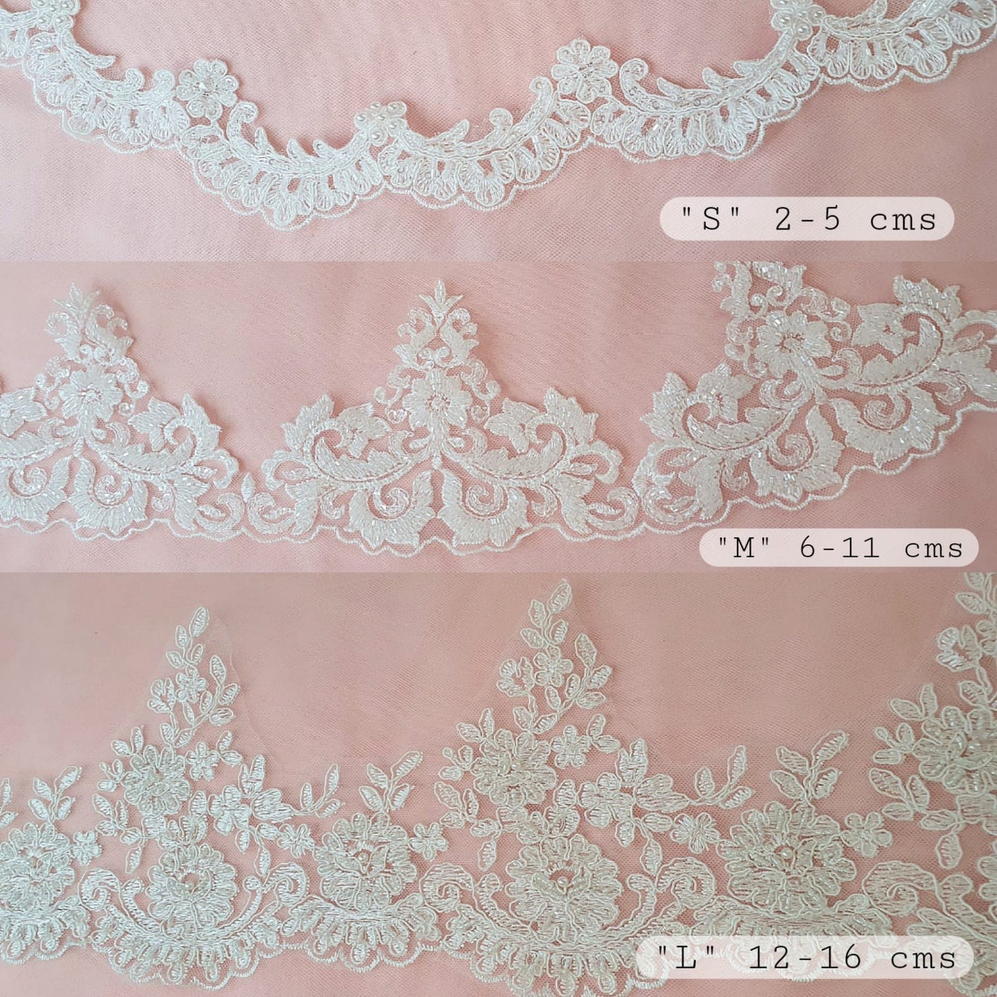 encaje para velo de novia