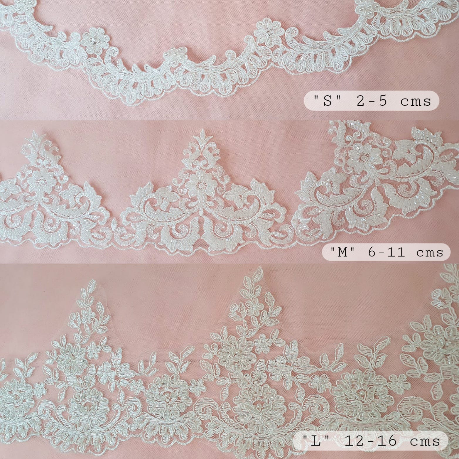 encaje para velo de novia