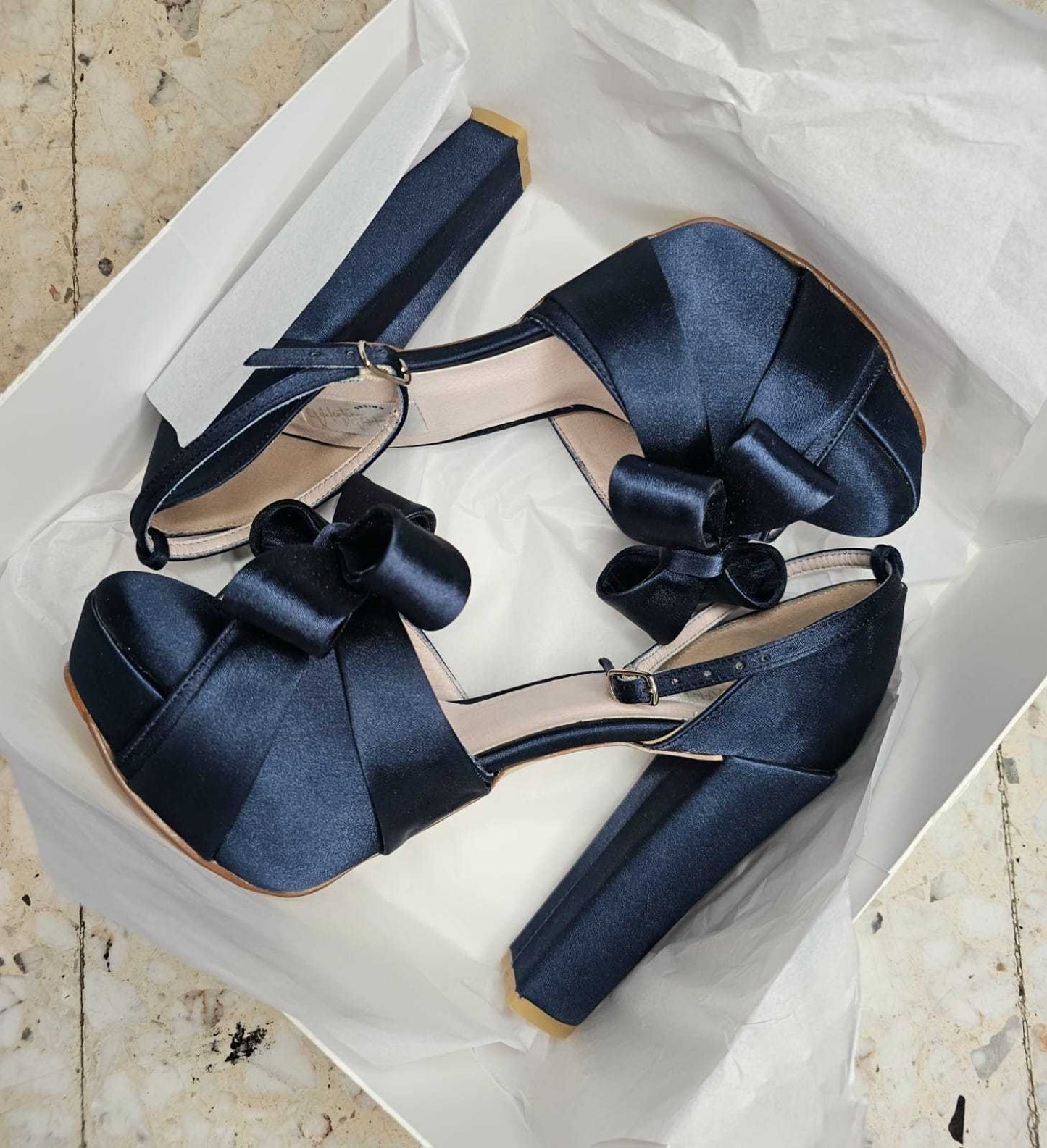 zapato azul marino