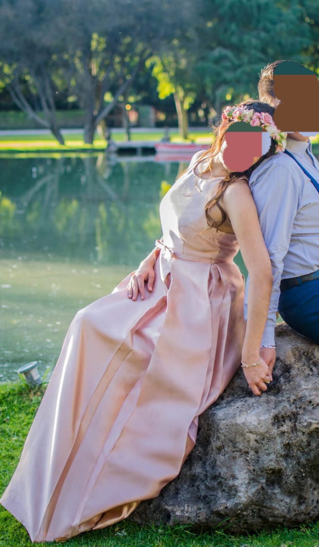 Vestido de Noche rosa palo LF85 Guanajuato