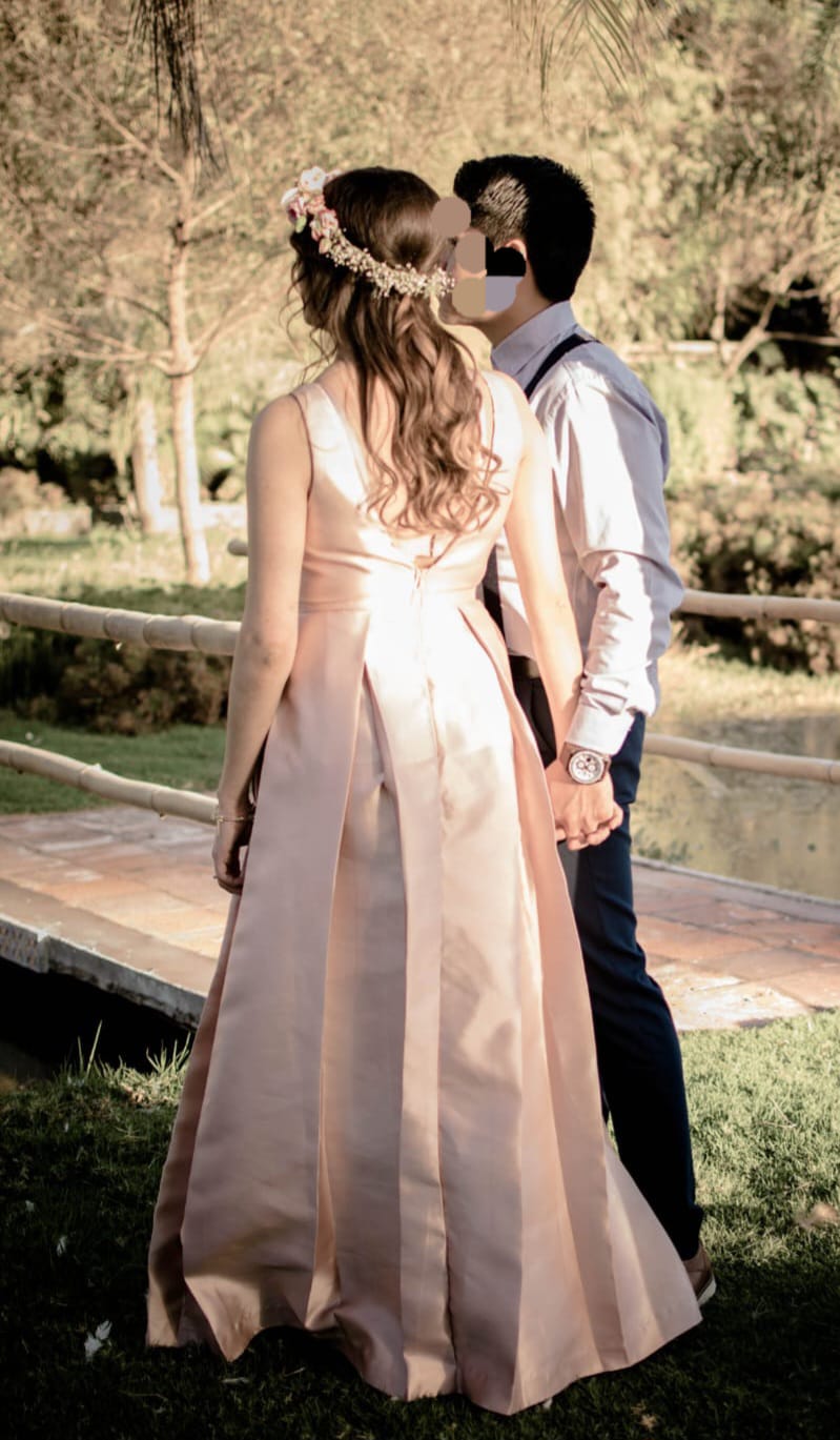 Vestido de Noche rosa palo LF85 Guanajuato