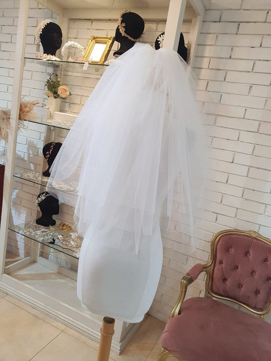 velo de novia triple capa