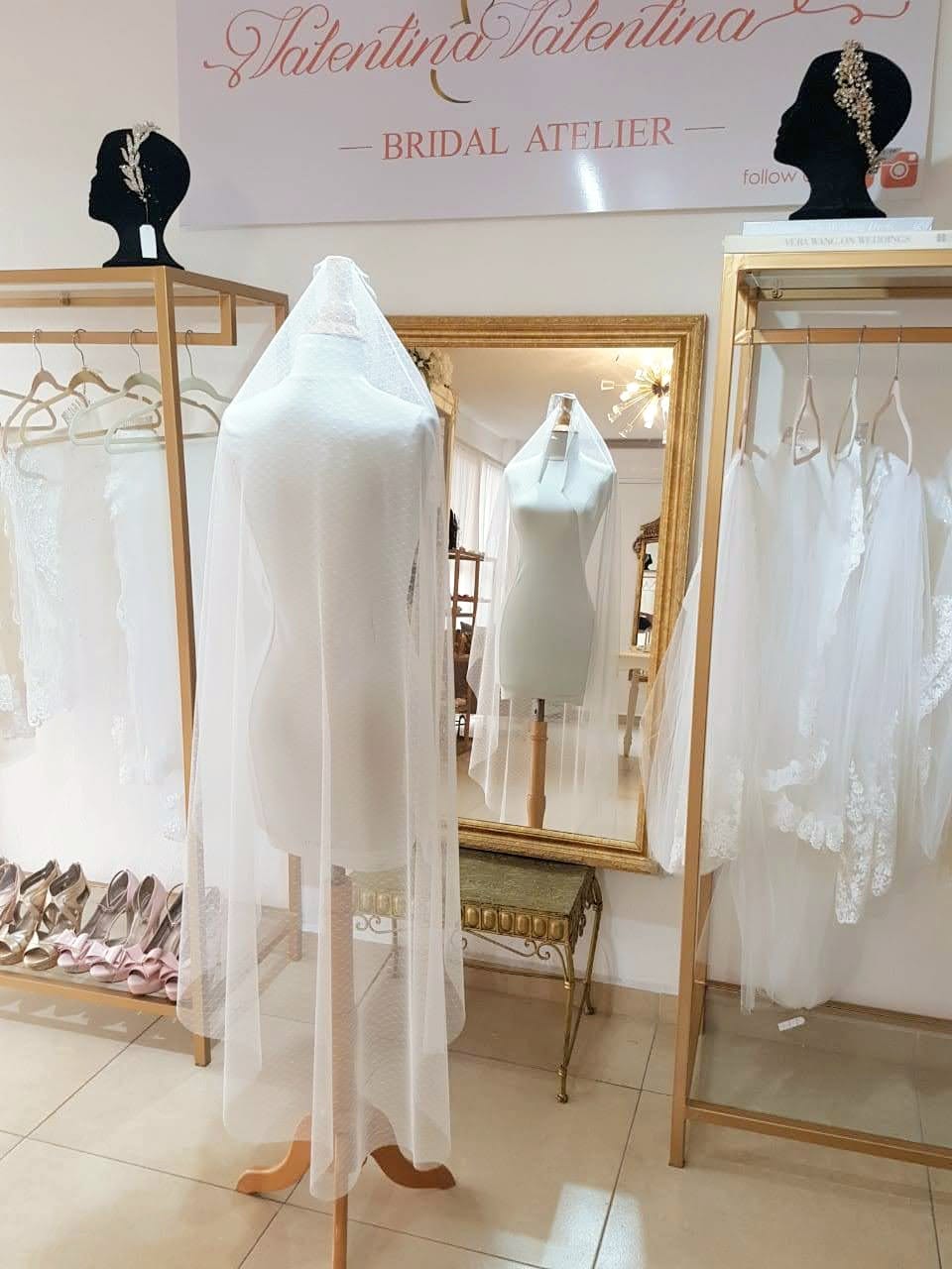 velo de novia punteado