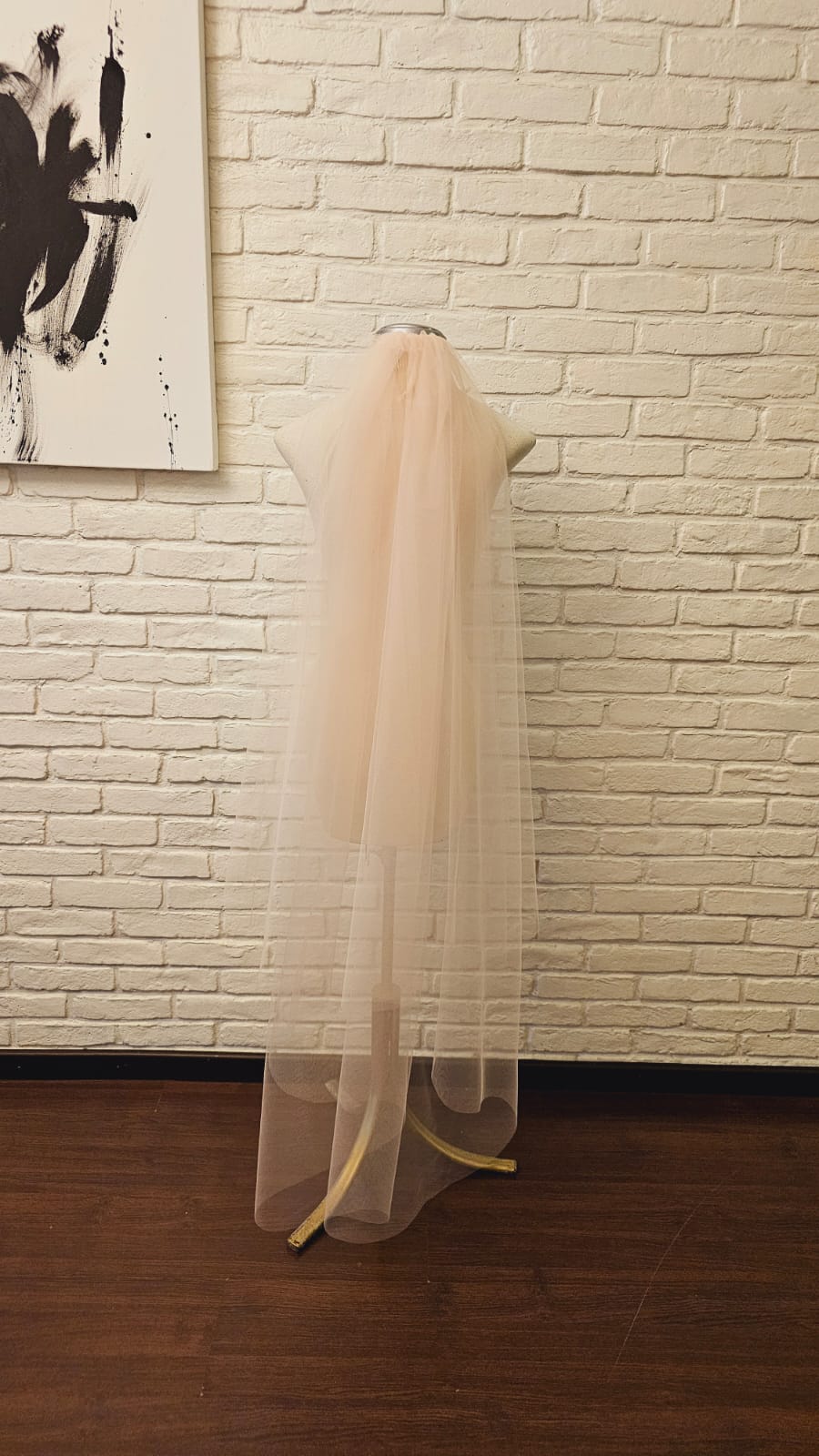 velo de novia color salmón