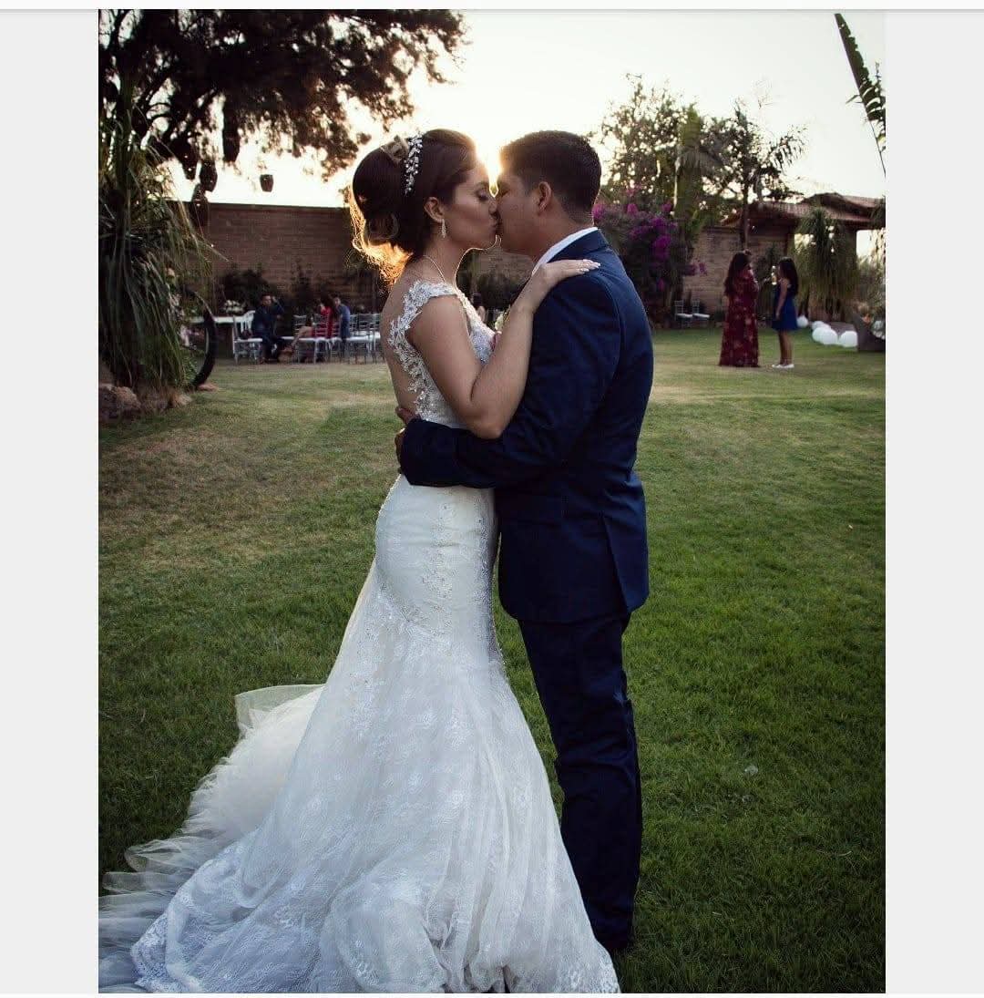 vestido de novia preloved corte trompeta