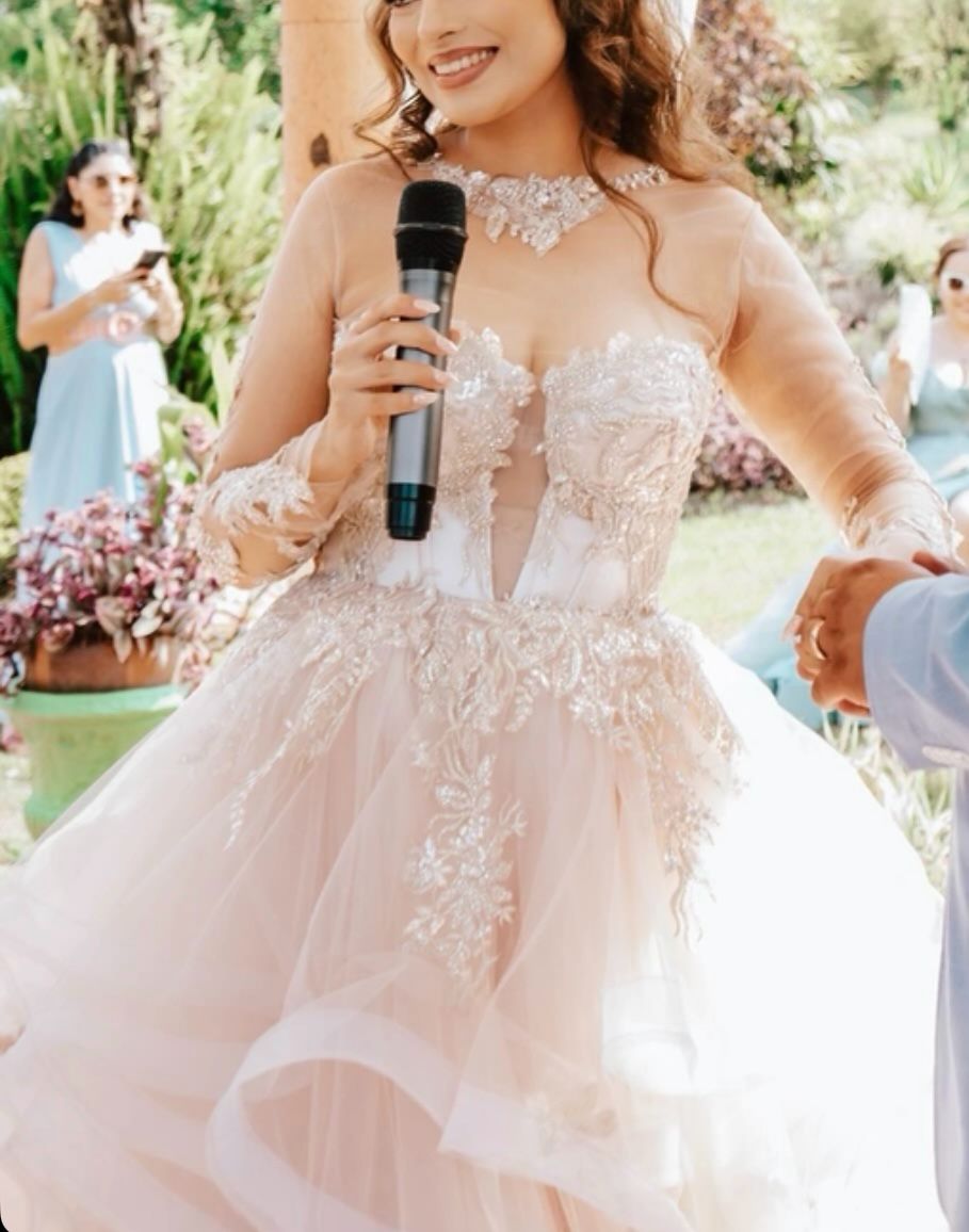 vestido de novia color blush