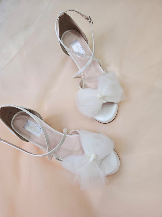 zapato de novia tacón bajito