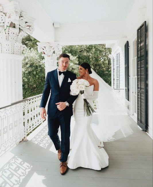 velo de novia liso en capas