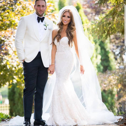 velo de novia largo con volumen