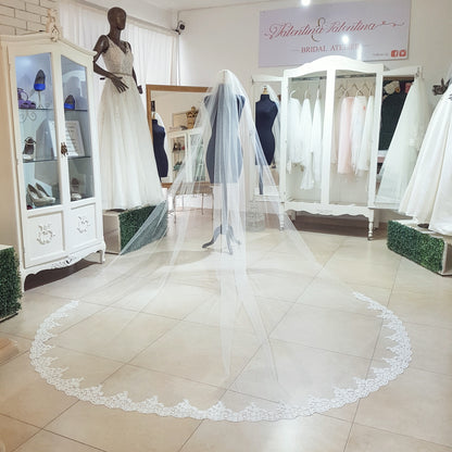 velo de novia amantillado catedral