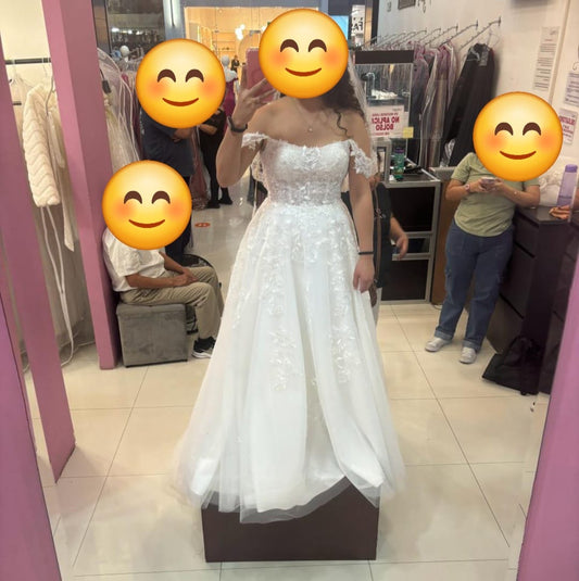 Vestido de Novia Nuevo Bicici & Coty EM68 Monterrey