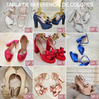 gama de colores para zapatos personalizados