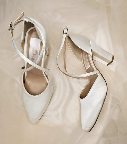 zapato novia tacón 10 centímetros