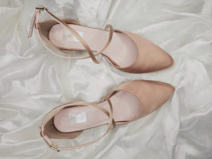 zapato satinado