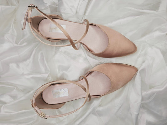 zapato satinado