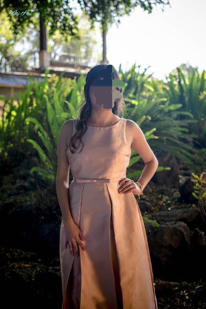 Vestido de Noche rosa palo LF85 Guanajuato