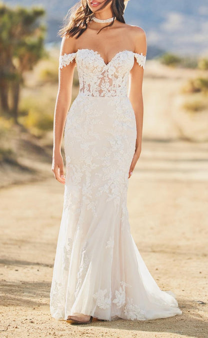 vestido de novia corte sirena usado