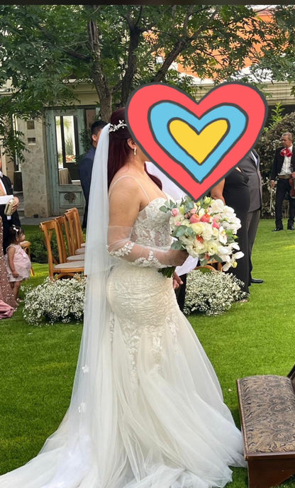 Vestido de Novia Preloved Rosa Claudia AS63 Saltillo