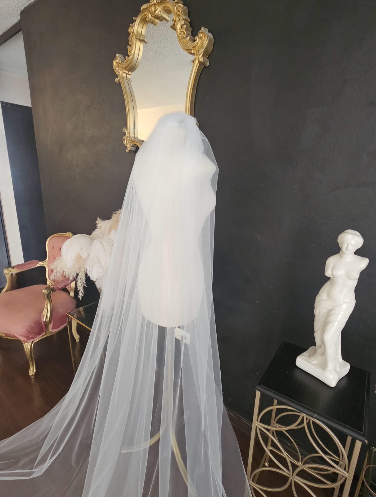 Anticipo Velo de Novia Liso Largo Catedral | Hecho a Mano por Cecy M.