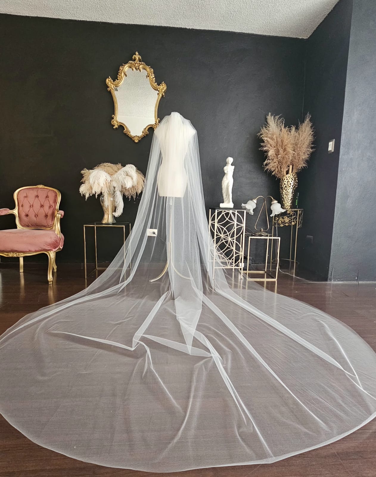 Anticipo Velo de Novia Liso Largo Catedral | Hecho a Mano por Cecy M.