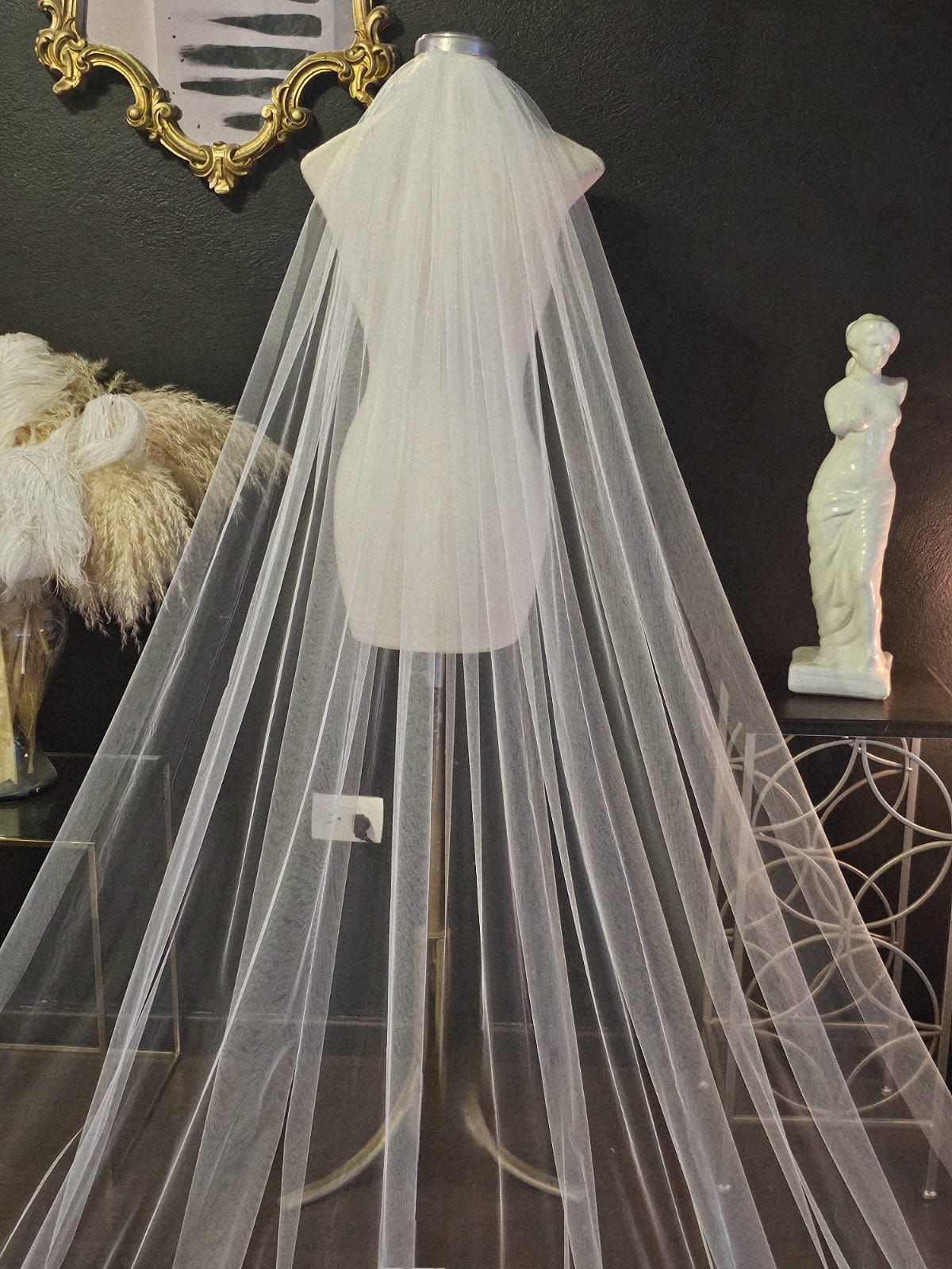 Anticipo Velo de Novia Liso Largo Catedral | Hecho a Mano por Cecy M.