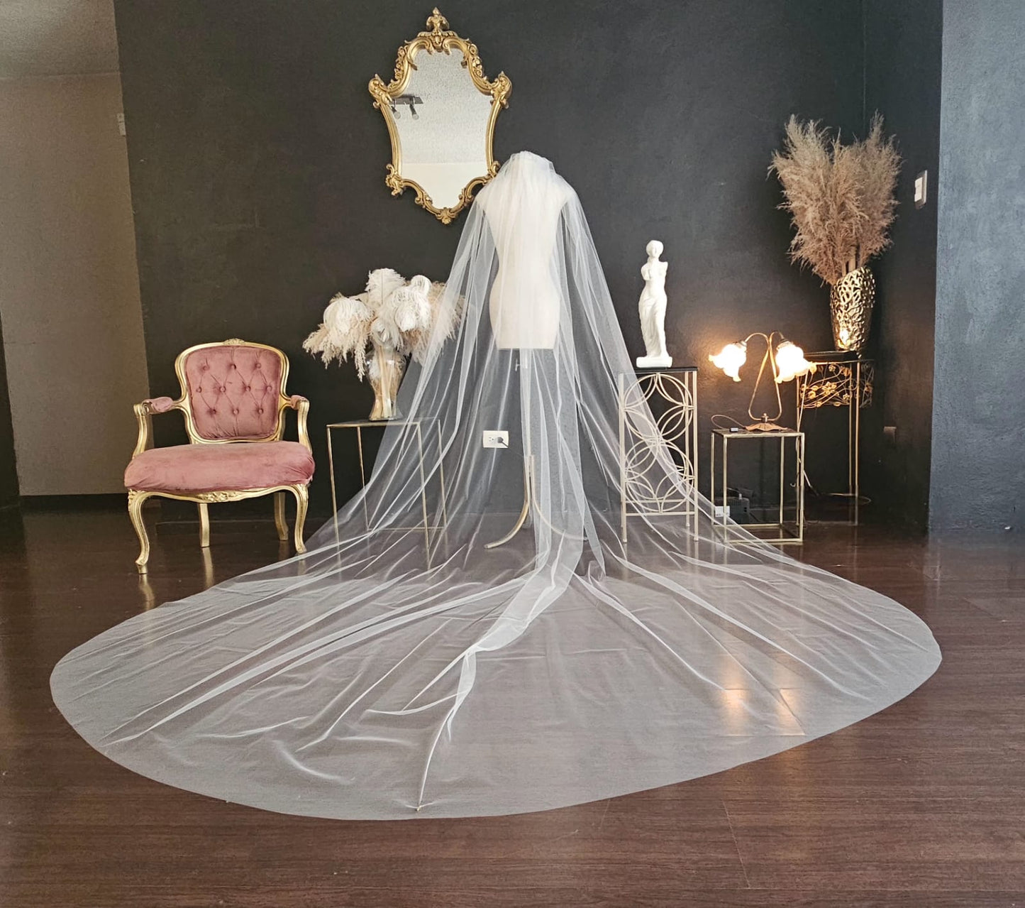 Anticipo Velo de Novia Liso Largo Catedral | Hecho a Mano por Cecy M.