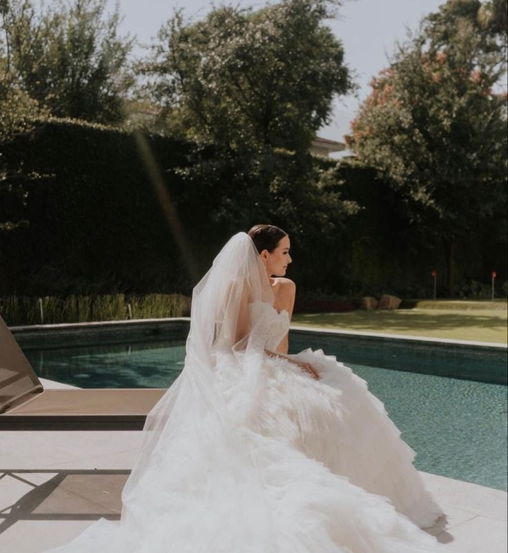 Anticipo Velo de Novia Liso Largo Catedral | Hecho a Mano por Cecy M.