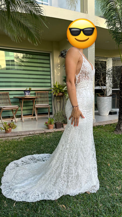 Vestido de Novia Nuevo Fher Santos KZ89 Guadalajara