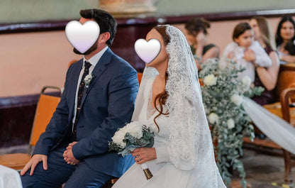 Anticipo Mantilla Española | Corte Virgen | Longitud 2 metros $4,280 mxn