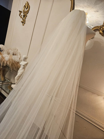 Anticipo Velo de Novia Doble Catedral | Corte Tradicional | Longitud Catedral $2,680 mxn