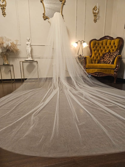 Anticipo Velo de Novia Doble Catedral | Corte Tradicional | Longitud Catedral $2,680 mxn