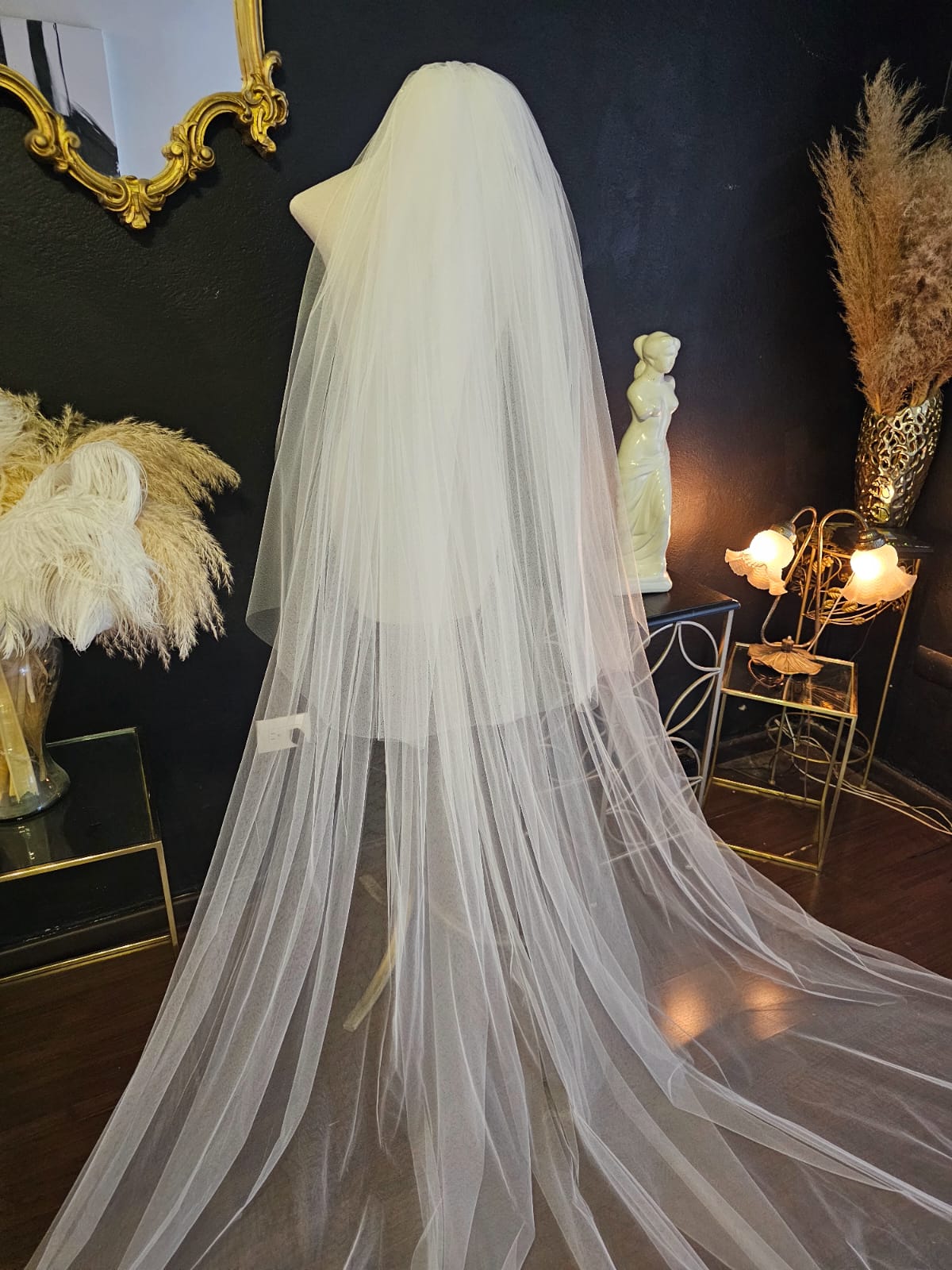 Anticipo Velo de Novia Liso Velada Doble catedral | Corte tradicional | Longitud Catedral $3,580 mxn