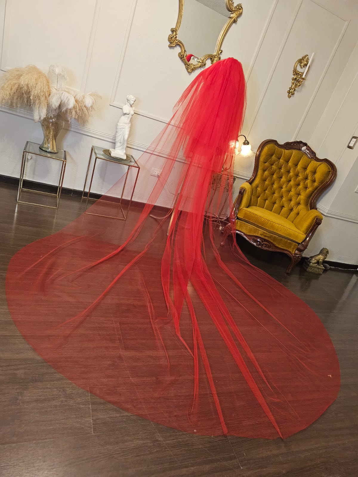 Anticipo Velo de Novia Liso Velada| Corte Tradicional  | Longitud 300 + 90 + 75 cm $2,780 mxn