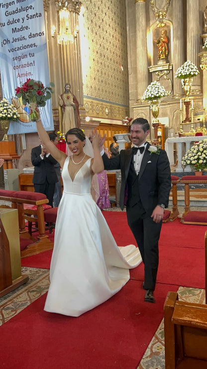 Vestido de Novia Preloved Marchesa Notte Pronovias SA48 Guanajuato