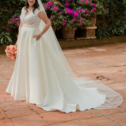 Vestido de Novia Preloved Rosa Clará FL15 Querétaro