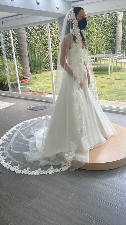 Vestido de Novia Preloved Justin Alexander KR14 Ciudad de México