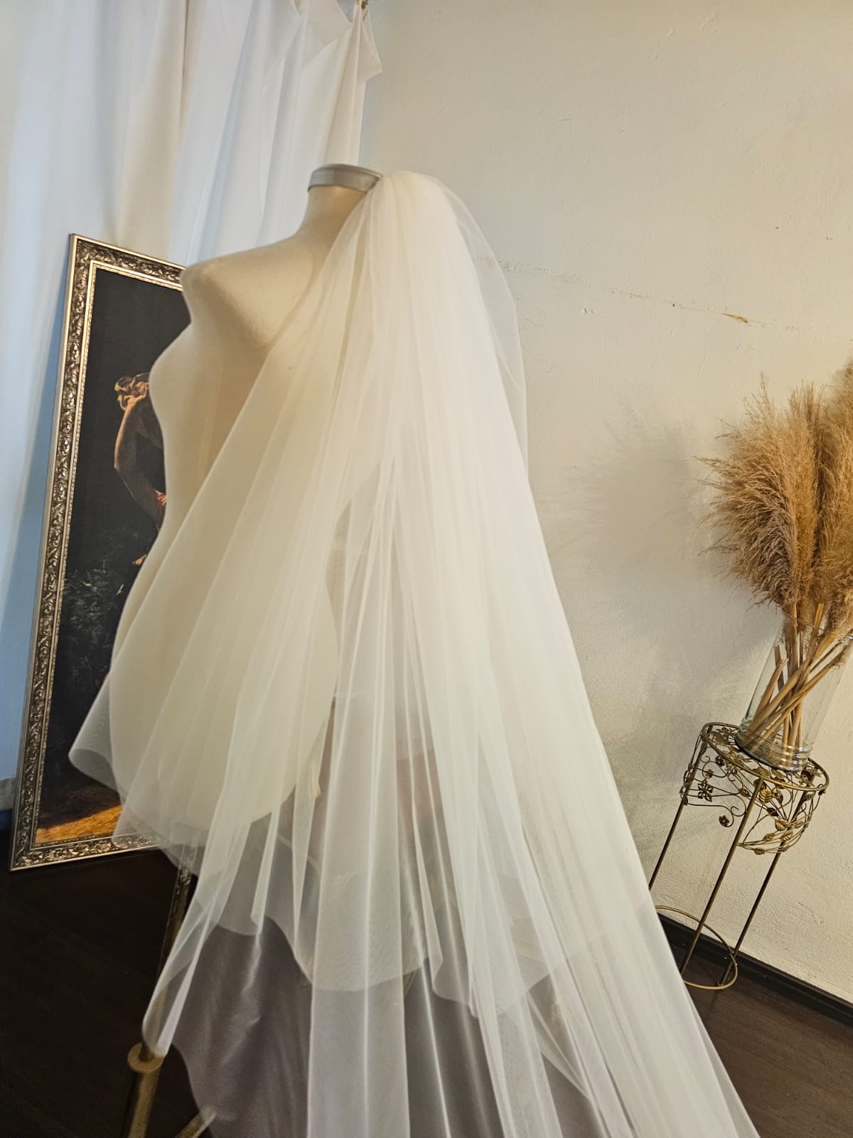 Anticipo Velo de Novia con encaje XXL  | Corte Cascada  | Longitud 400 centímetros $4,080 mxn