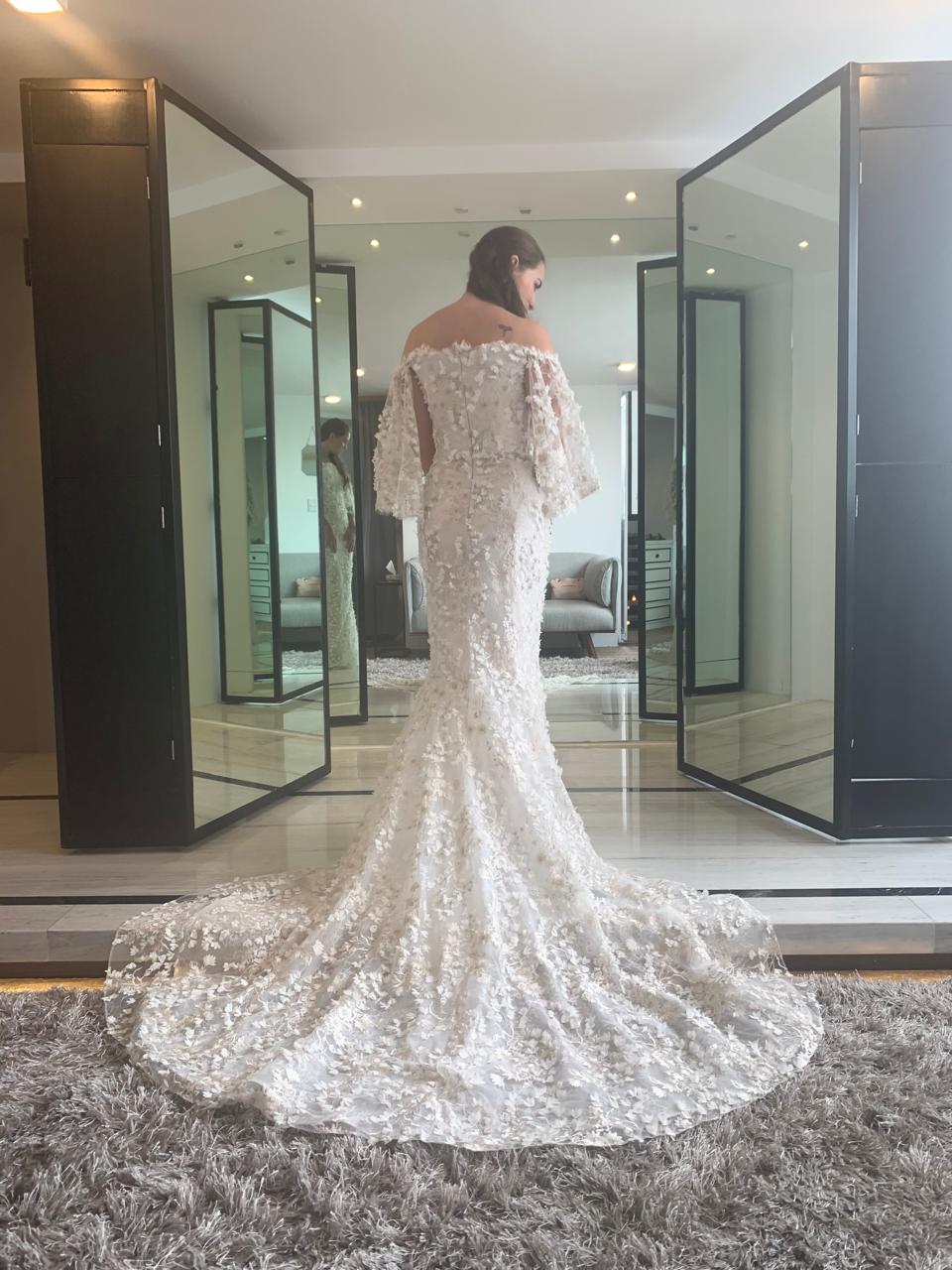 Vestido de Novia Preloved Marchesa Notte JF57 Puebla