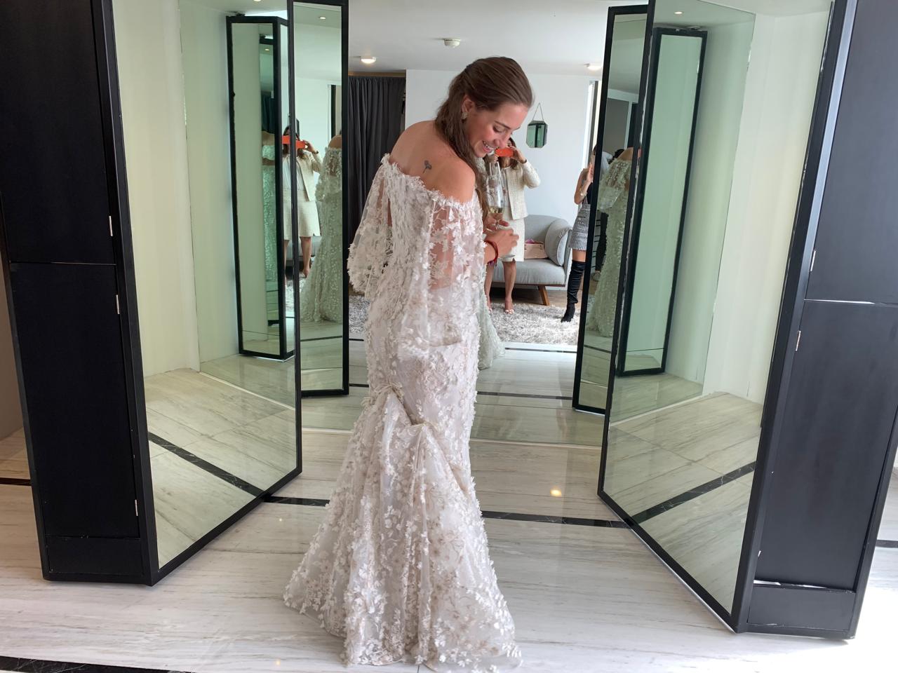 Vestido de Novia Preloved Marchesa Notte JF57 Puebla