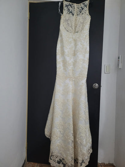 Vestido de Novia Preloved De diseñadora MA83 Sonora Talla 8