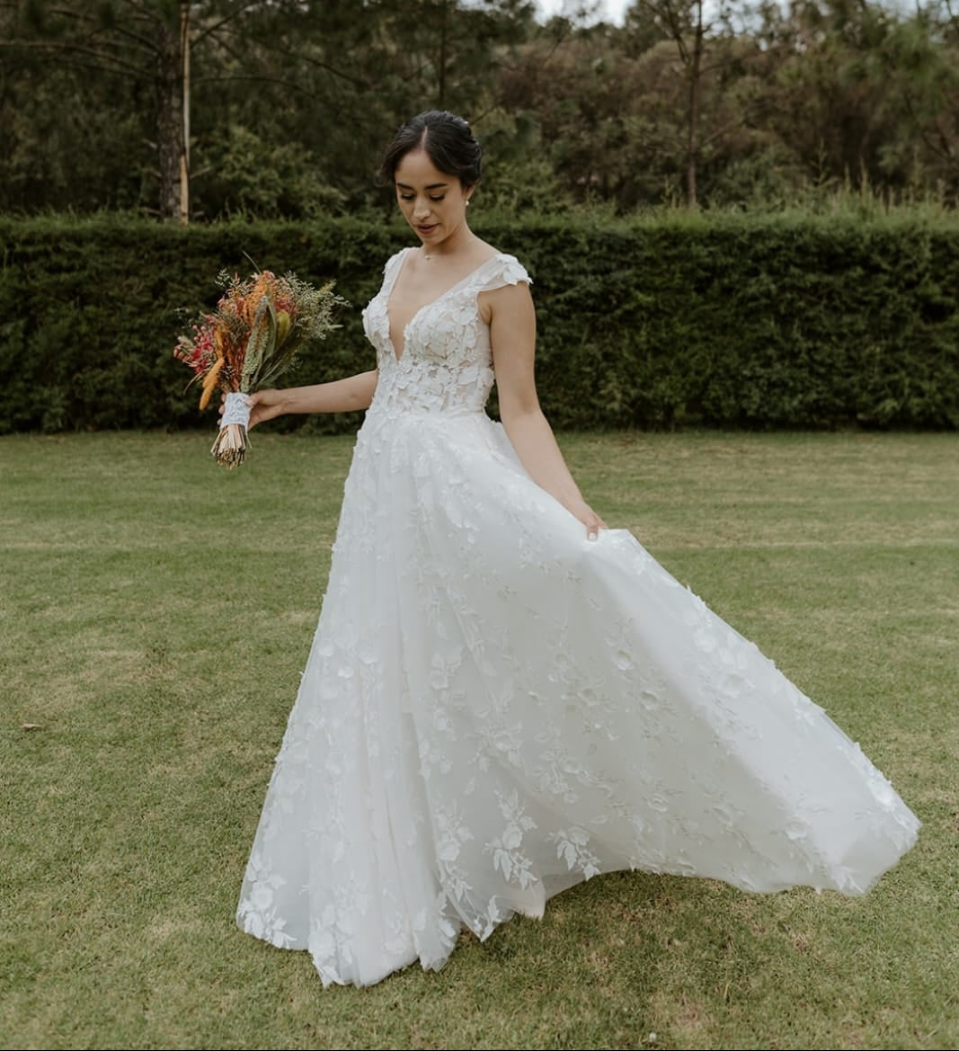 Vestido de Novia Preloved Carreto Brides PT52 Michoacán Talla 4