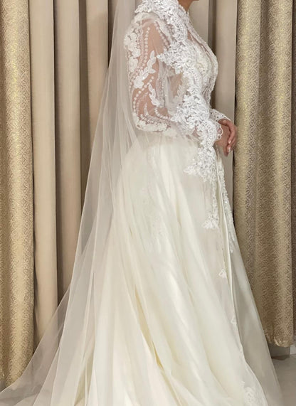 Vestido de Novia Nuevo De Diseñadora EM24 Sinaloa Talla 2/4