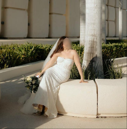 Vestido de Novia Preloved Adriana Madrid CL83 Monterrey Talla 10